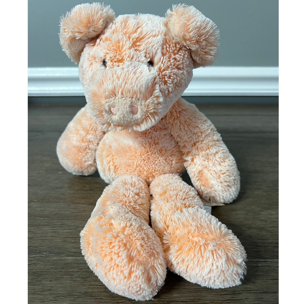Nat & Jules Demdaco Loungerz Patsie Pig Plush Pink Shaggy Stuffed Animal Toy
